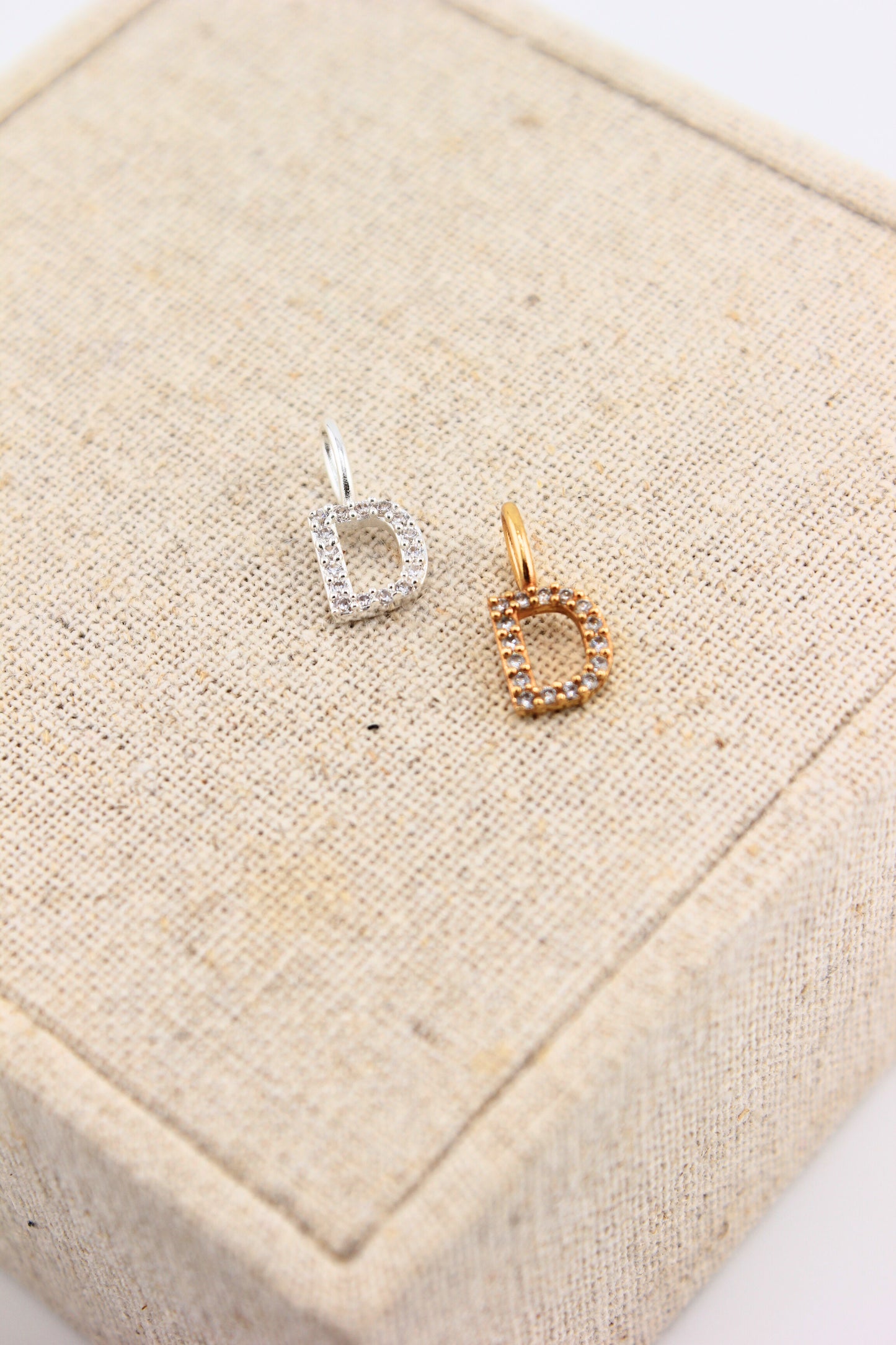 Anhänger Buchstabe D Zirkonie