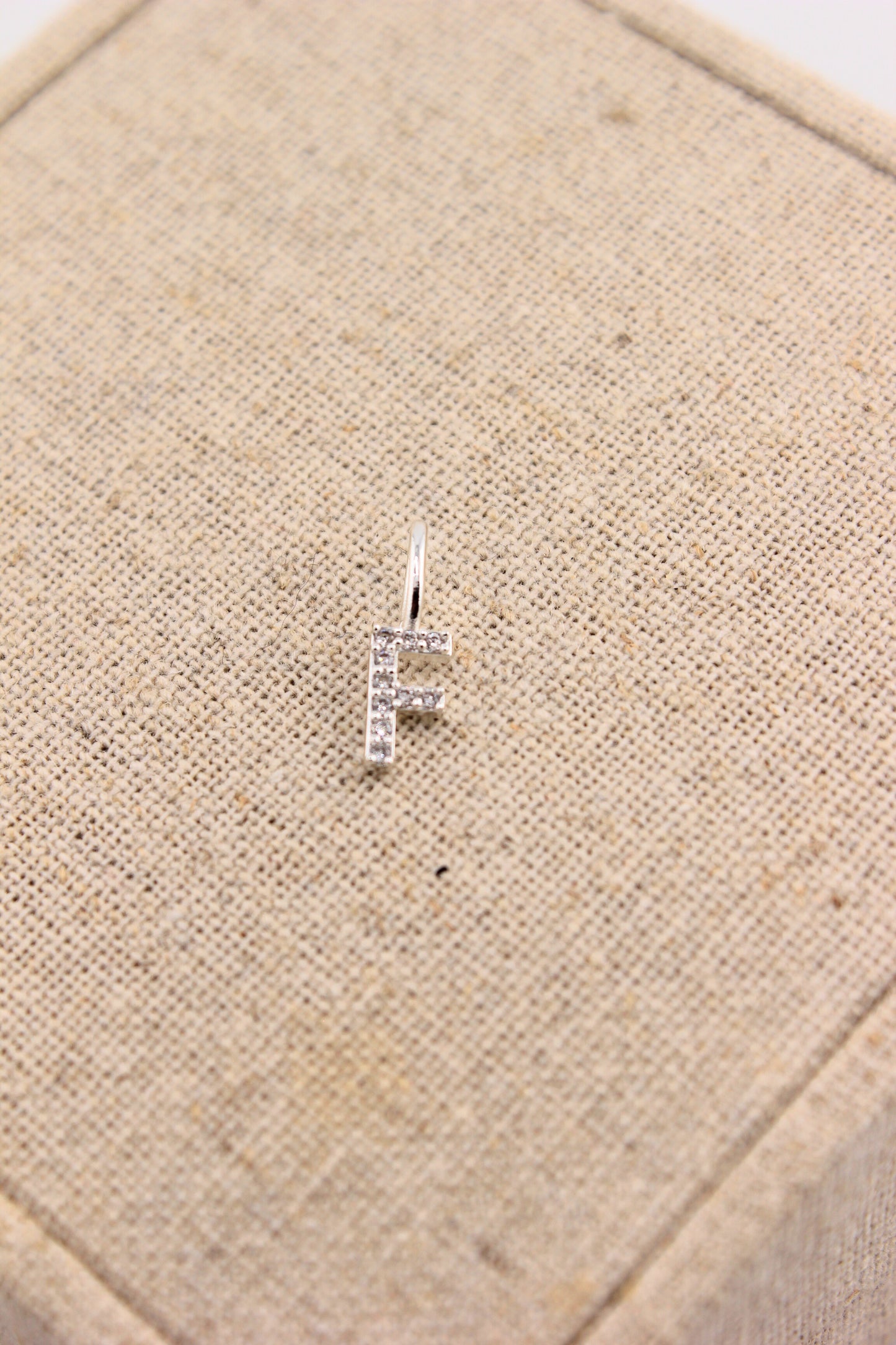 Anhänger Buchstabe F Zirkonie