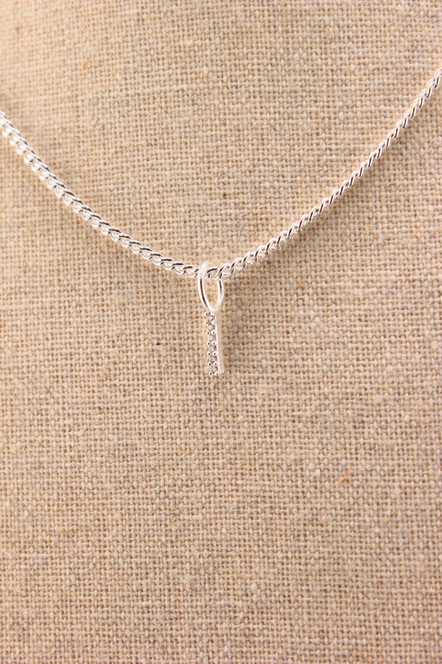 Anhänger Buchstabe I Zirkonie