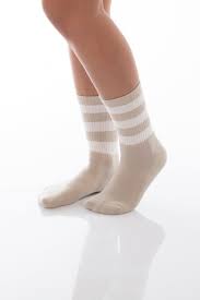 Socken Angelique Weiss Beige