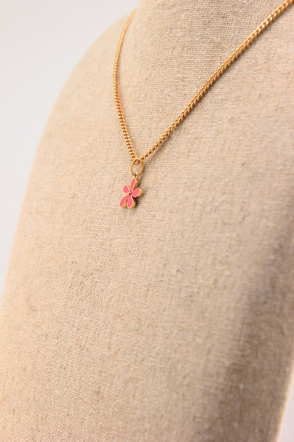 Anhänger Blume Klein Pink