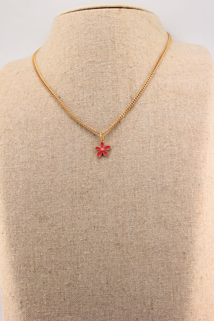 Anhänger Blume Klein Pink