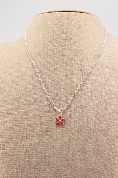 Anhänger Blume Klein Pink