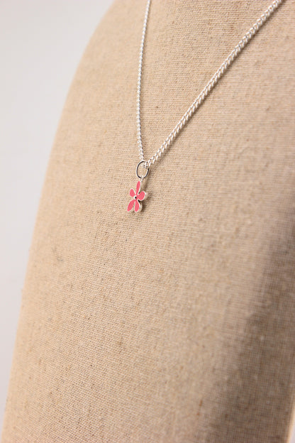 Anhänger Blume Klein Pink