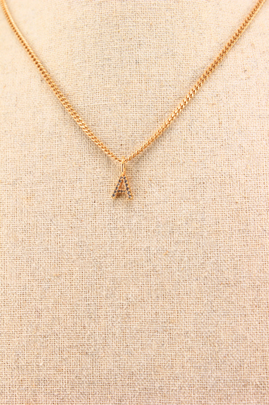 Anhänger Buchstabe A Zirkonie