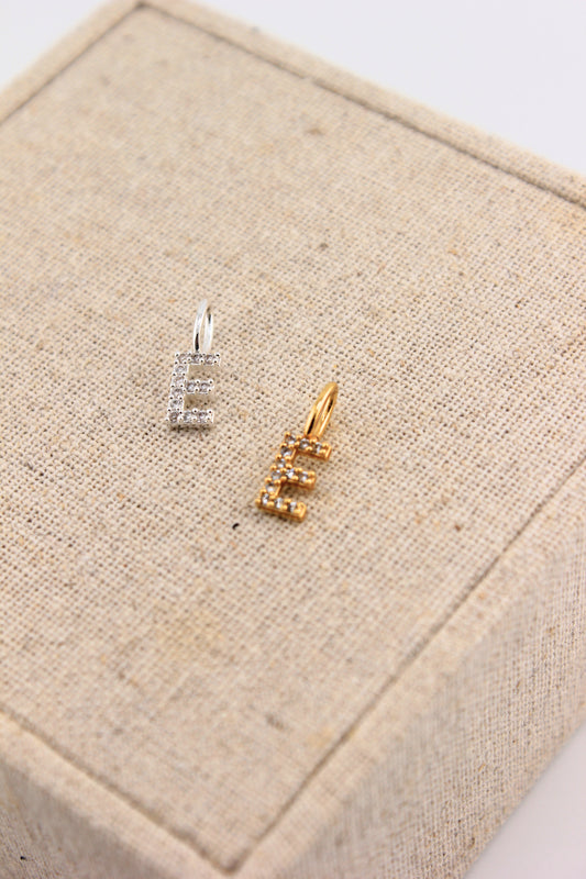 Anhänger Buchstabe E Zirkonie