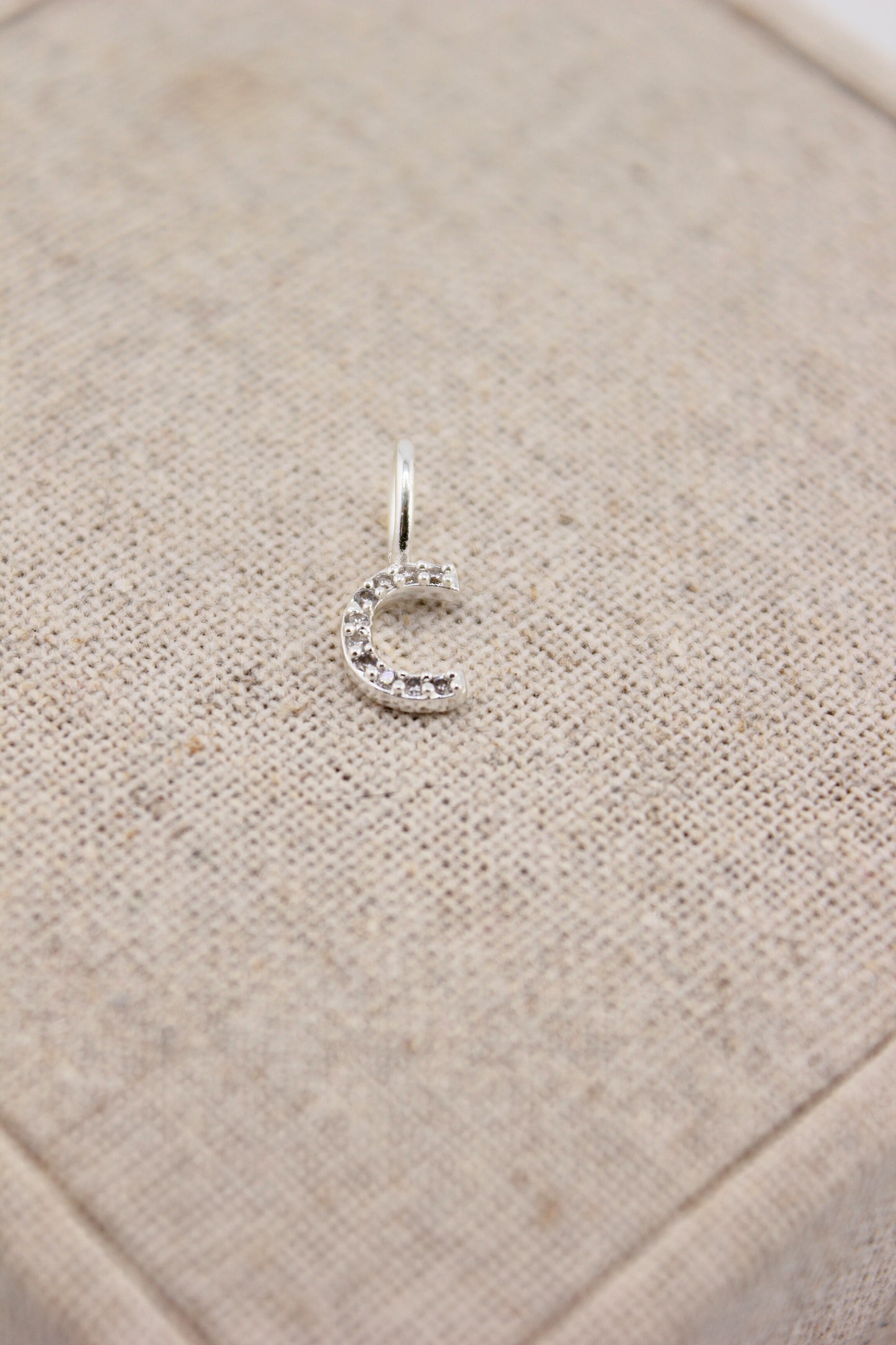 Anhänger Buchstabe C Zirkonie