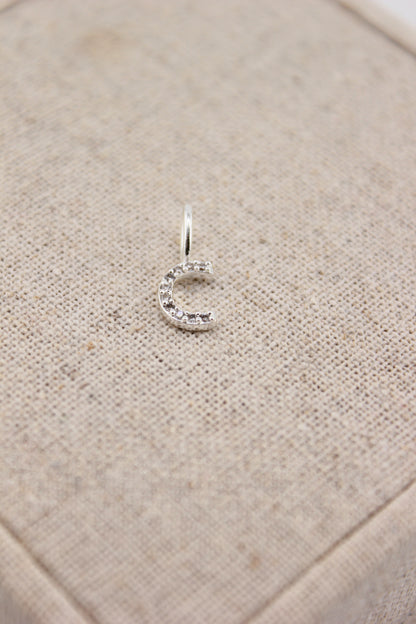 Anhänger Buchstabe C Zirkonie