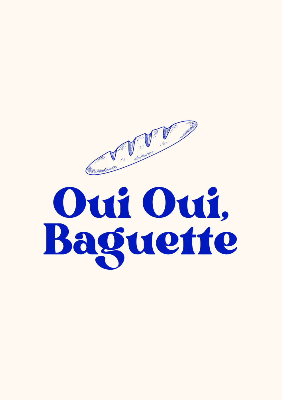 Karte "Oui Oui, Baguette"