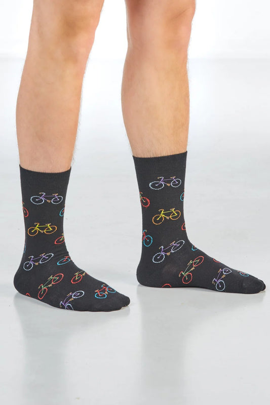 Socken Fahrradsocke schwarz