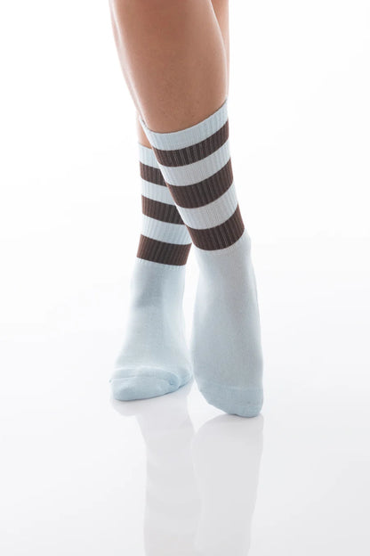 Socken Angelique sky/schoko